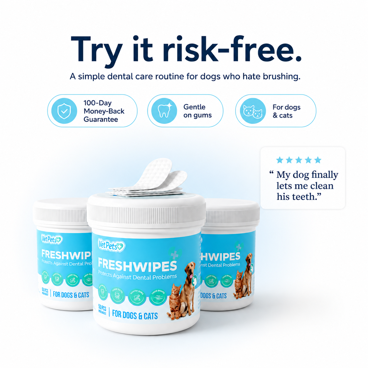 FreshWipes Kit – Protegge dalle malattie dentali