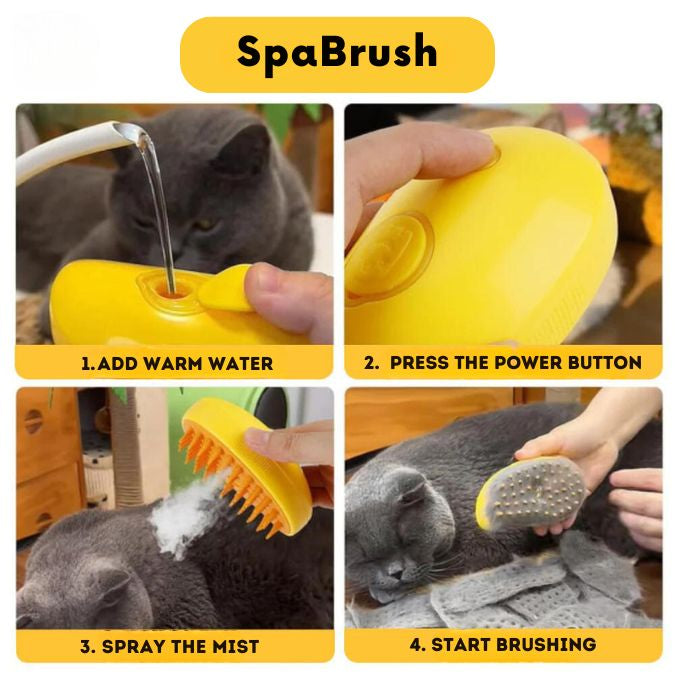 SpaBrush 3 in 1 - Comfortable Steam