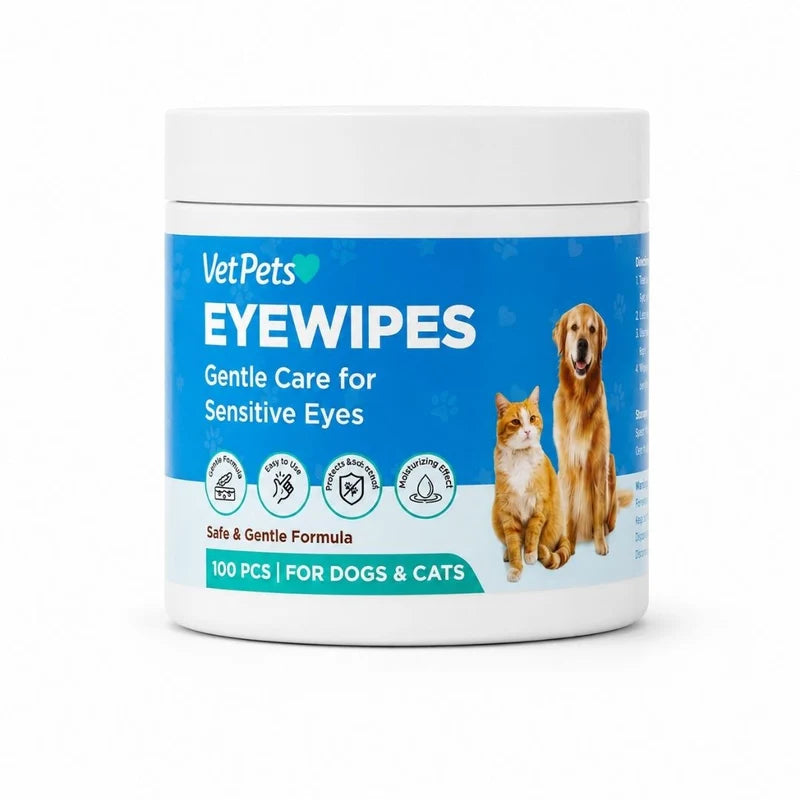 EyeWipes jar — 100 pcs, for dogs & cats